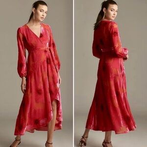NWT Anthropologie Hutch Velvet Burnout Dress